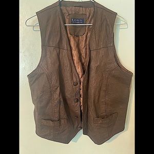 100% Leather New, NeverWorn WaistCoat , For Men/Boys